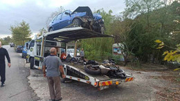 Otomobille çarpışan motosiklet sürücüsü ağır yaralandı