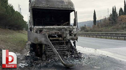Kocaeli’de korkutan tır yangını