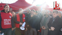 CHP Kocaeli işçilerin grev çadırında!