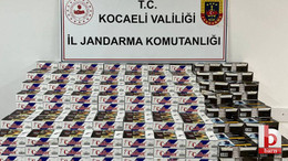 Kocaeli'de durdurulan araçta tütün dolu makaronlar ele geçirildi