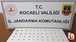 Tarihi eserlerle jandarmaya yakalandılar