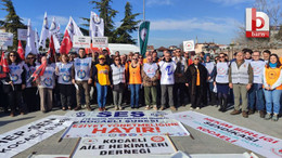 Sağlık çalışanları Gebze'den haykırdı: Köle değiliz