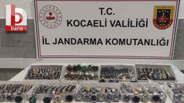 Kocaeli'de ünlü markalara ait sahte kol saatleri ele geçirildi