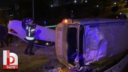 İzmit’te 2 araç takla attı: Yaralılar var