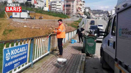 Büyükşehir Belediyesi Yeşilova’daki korkulukları boyadı
