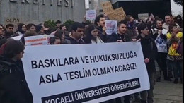 Kocaeli Üniversitesi'nde İmamoğlu eylemi!