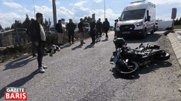 Dilovası’nda kamyon ile motosiklet çarpıştı: 2 kişi ağır yaralandı