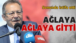 Ağlaya ağlaya gitti