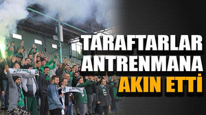 Taraftarlar antrenmana akın etti..!