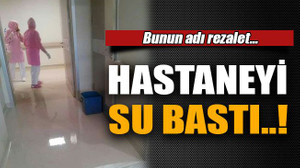 Kocaeli Devlet’te rezalet… Hastaneyi su bastı!