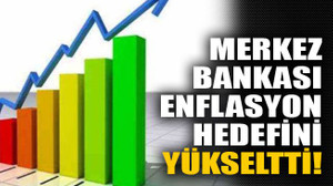 Merkez Bankası enflasyon hedefini YÜKSELTTİ!