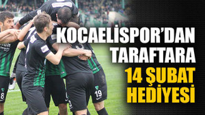 Kocaelispor’dan taraftara 14 Şubat hediyesi