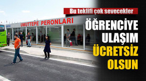 Öğrenciye ulaşım ücretsiz olsun
