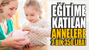 Eğitime katılan annelere 2 bin 350