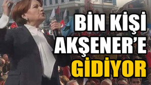 Bin kişi Akşener’e gidiyor