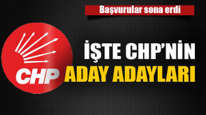 İşte CHP’nin aday adayları