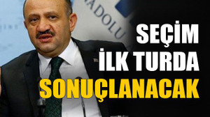 Seçim ilk turda sonuçlanacak