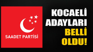 Kocaeli adayları belli oldu!