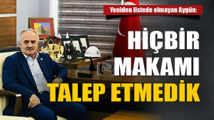 Yeniden listede olmayan Aygün: Hiçbir makamı talep etmedik