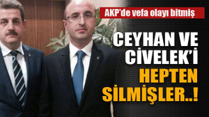 Ceyhan ve Civelek’i hepten silmişler…!