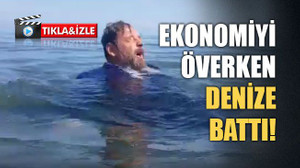 Milletvekili adayı ekonomiyi överken denize battı!