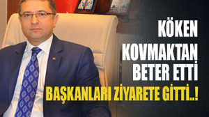 Köken kovmaktan beter etti, başkanları ziyarete gitti..!