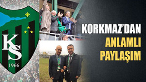 Korkmaz’dan anlamlı paylaşım
