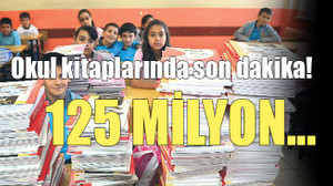 Okul kitaplarında son dakika! 125 Milyon…