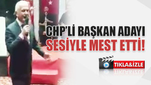 CHP’li başkan adayı Ahmet Çalık, sesiyle mest etti!