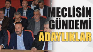 Meclisin gündemi adaylıklar