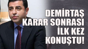 Demirtaş karar sonrası ilk kez konuştu!