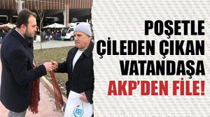 Poşetle çileden çıkan vatandaşa AKP’den file!