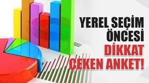 Yerel seçim öncesi dikkat çeken anket!