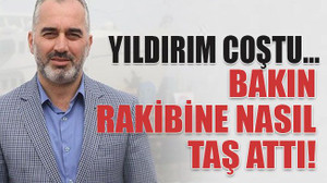 Yıldırım coştu… Bakın rakibine nasıl taş attı!