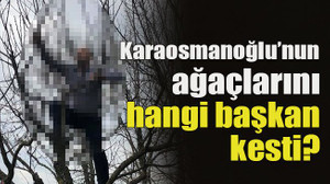 Karaosmanoğlu’nun ağaçlarını hangi başkan kesti?