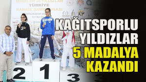 Kağıtsporlu yıldızlar 5 madalya kazandı