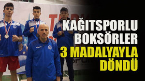 Kağıtsporlu boksörler 3 madalyayla döndü