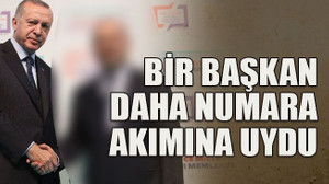 Bir başkan daha numara akımına uydu