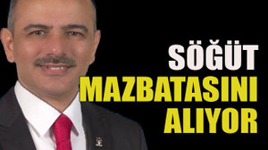 Söğüt mazbatasını alıyor