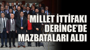 Millet İttifakı Derince’de mazbataları aldı
