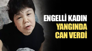 Kocaeli'de engelli kadın, yangında can verdi