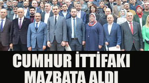 Cumhur İttifakı mazbata aldı
