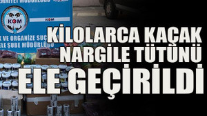 Kilolarca kaçak nargile tütünü ele geçirildi!