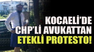 CHP’li avukat etek giyerek protesto etti!