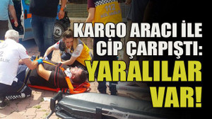 Kargo aracı ile cip çarpıştı: Yaralılar var!