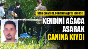 Kocaeli'de kendini ağaca asarak canına kıydı