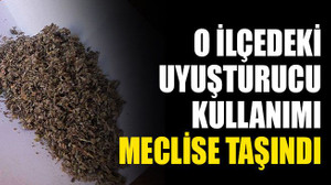 O ilçedeki uyuşturucu kullanımı, Meclis'e taşındı