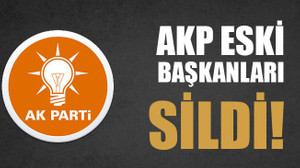 AKP eski başkanları sildi..!