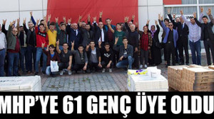 MHP’ye 61 genç üye oldu