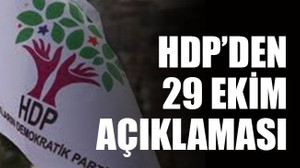 HDP’den 29 Ekim açıklaması